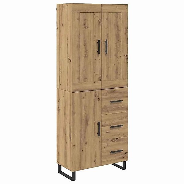 vidaXL Highboard Artisan-Eiche 69,5 x 34 x 180 cm Holzwerkstoff 3416055 günstig online kaufen