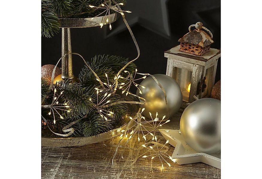 MARELIDA LED-Lichterkette Pusteblume Feuerwerk Blume 9 Blüten Deko Girlande günstig online kaufen