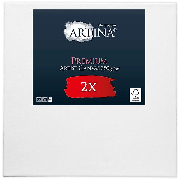 Artina Premium Keilrahmen 40x40cm FSC 2tlg günstig online kaufen