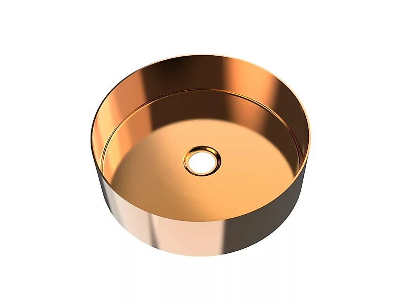 Aufsatzwaschbecken r& - Kupfer gebürstet - 38 cm - DECHATEL günstig online kaufen