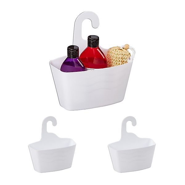 relaxdays Duschkorb 3er Set 25 cm, günstig online kaufen