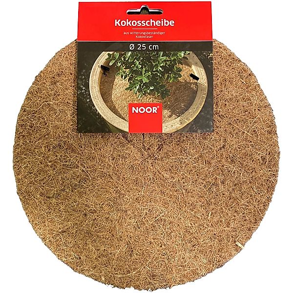 Noor Winterschutz Kokosscheibe Ø 25 cm Braun günstig online kaufen