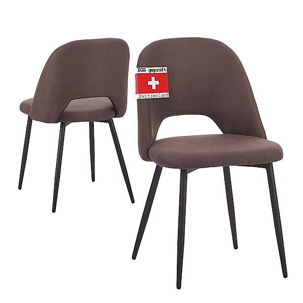 Albatros International Esszimmerstuhl Esszimmerstuhl SILVI Stoff 2er Set Sc günstig online kaufen