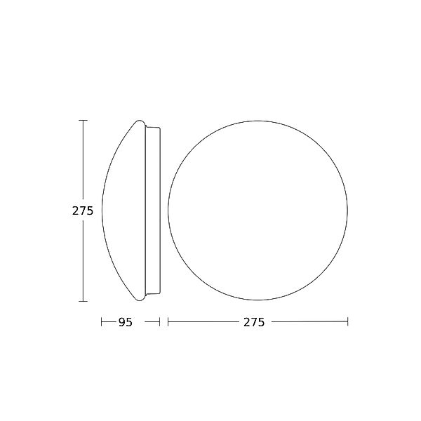 Steinel Sensor-LED-Innenleuchte 275 x 95 mm RS 16 LED S WS 3000K günstig online kaufen