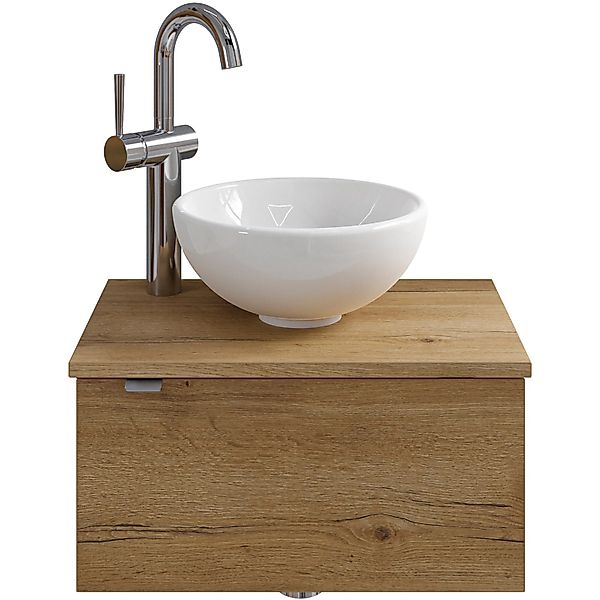 Pelipal Einzelwaschtisch Serie 6915 51 cm Eiche mit Softclose günstig online kaufen