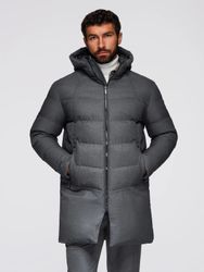 OMBRE Steppmantel Lange, gesteppte Herrenjacke mit günstig online kaufen