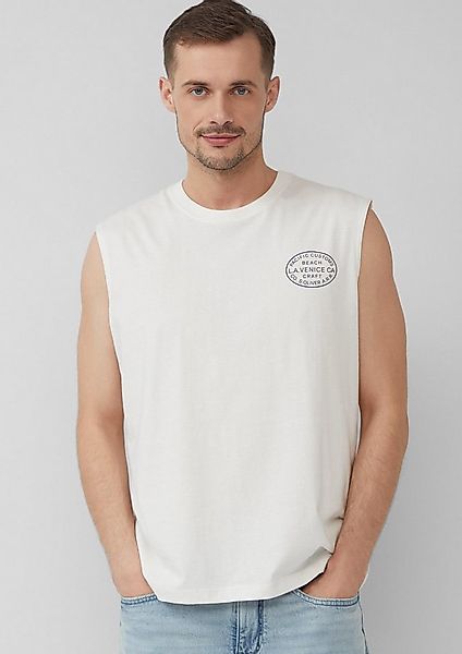 s.Oliver Muskelshirt T-Shirt Jersey-Tanktop im Relaxed Fit mit Print günstig online kaufen