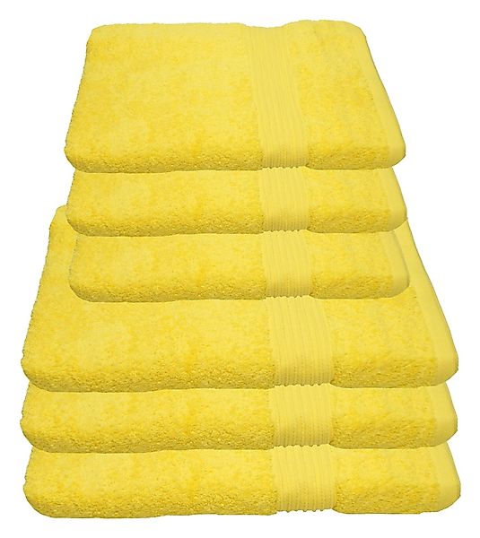 Julie Julsen Handtücher 6-Handtücher-Gelb, Baumwolle (6-St) günstig online kaufen