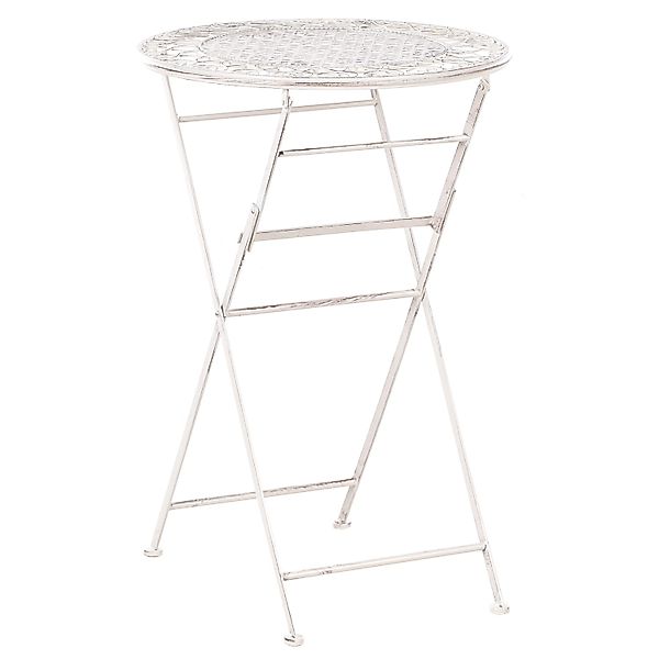 Beliani Runder Tisch TRIESTE Hellbeige 60x60x90 günstig online kaufen