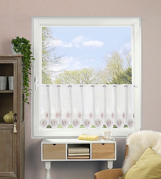 HOME WOHNIDEEN Scheibengardine RAWLINS, Stangendurchzug (1 günstig online kaufen