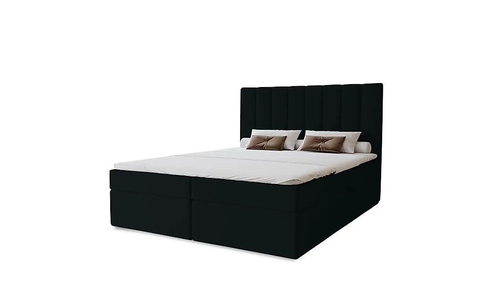Boxbett mit Stauraum  Nelia ¦ schwarz ¦ Maße (cm): B: 122 H: 124 Betten > P günstig online kaufen