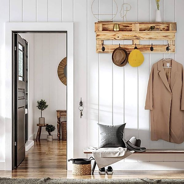 K&L Wall Art Wandgarderobe Palettenmöbel Garderobe günstig online kaufen