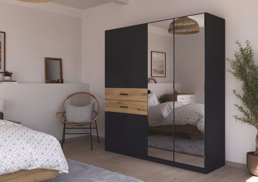 rauch Drehtürenschrank "Maika" mit Spiegel, 2 Schubladen, in verschiedenen günstig online kaufen