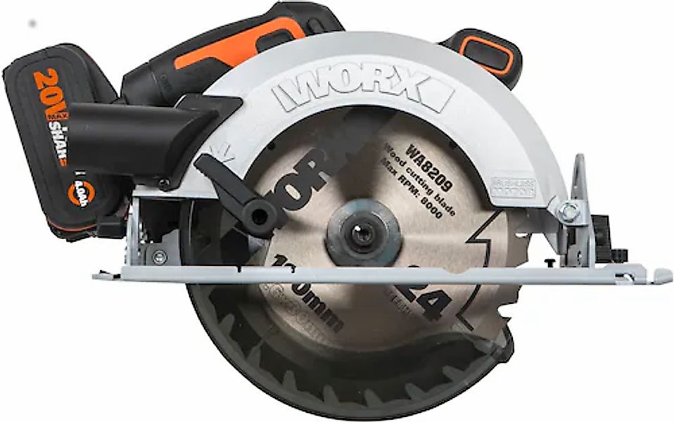 Worx Akku-Handkreissäge »WX520 NITRO«, 190 mm Sägeblatt, 0-57° Schrägschnit günstig online kaufen