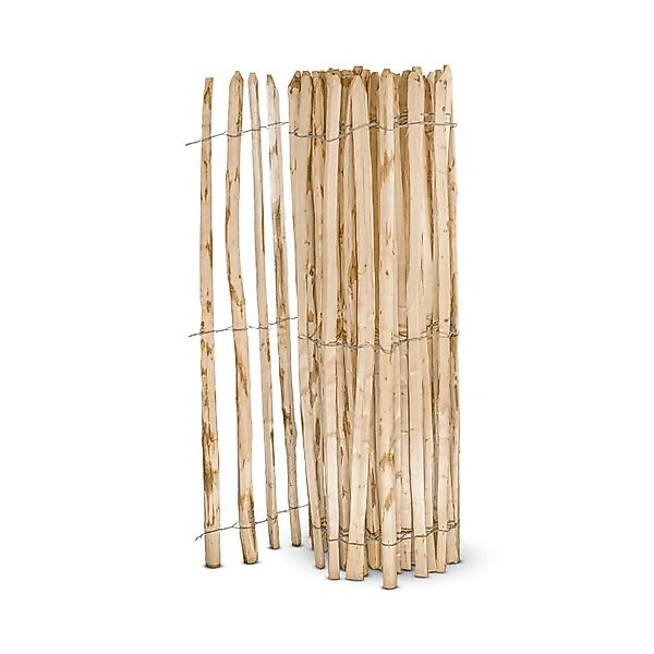 Stiltreu Englischer Staketenzaun Kastanie 500 cm x 150 cm Lattenabstand 4-6 günstig online kaufen