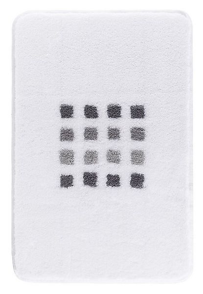 Kleine Wolke Badematte QUADRI, 70 x 120 cm, Weiß, Rutschhemmend, Höhe 20 mm günstig online kaufen