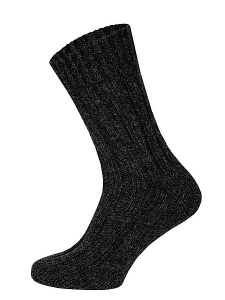 HomeOfSocks Socken Wollsocken 100% Natur Warm anthrazitgrau - 1 Paar günstig online kaufen