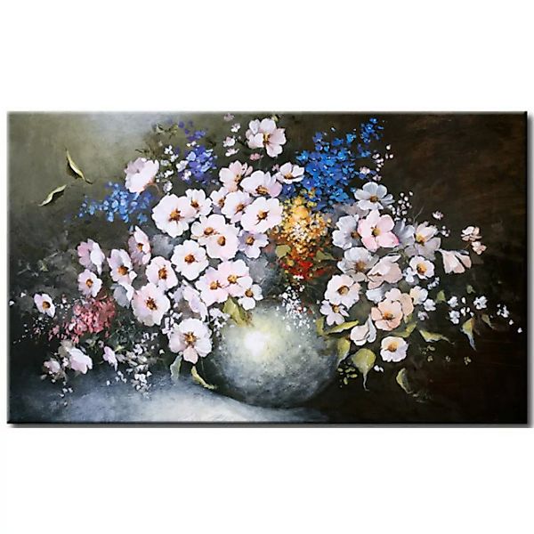 Bild auf Leinwand Blumen in einer Vase XXL günstig online kaufen