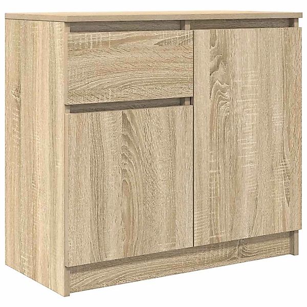 vidaXL Sideboard mit Schublade Sonoma-Eiche 71x35x65 cm Holzwerkstoff 86160 günstig online kaufen