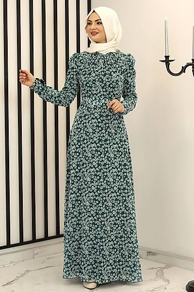 fashionshowcase Chiffonkleid Langärmliges Maxikleid für Damen günstig online kaufen