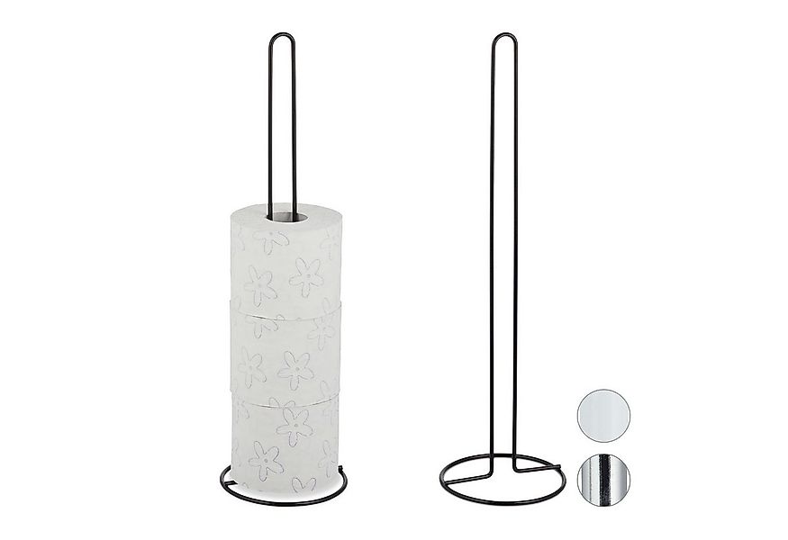 relaxdays Toiletten-Ersatzrollenhalter Ersatzrollenhalter 2er Set für Bad, günstig online kaufen