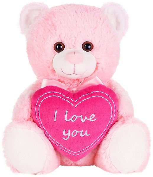 BRUBAKER Kuscheltier Teddybär mit I Love You Herz (1-St), Teddy Bär für Fre günstig online kaufen
