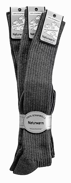 FussFreunde Thermostrümpfe 3 Paar 100% Woll-Kniestrümpfe günstig online kaufen