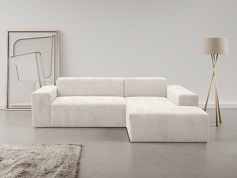 OTTO home Ecksofa "Zeus-L modern & zeitlos, Breite 253 cm, bequemes Sofa" C günstig online kaufen