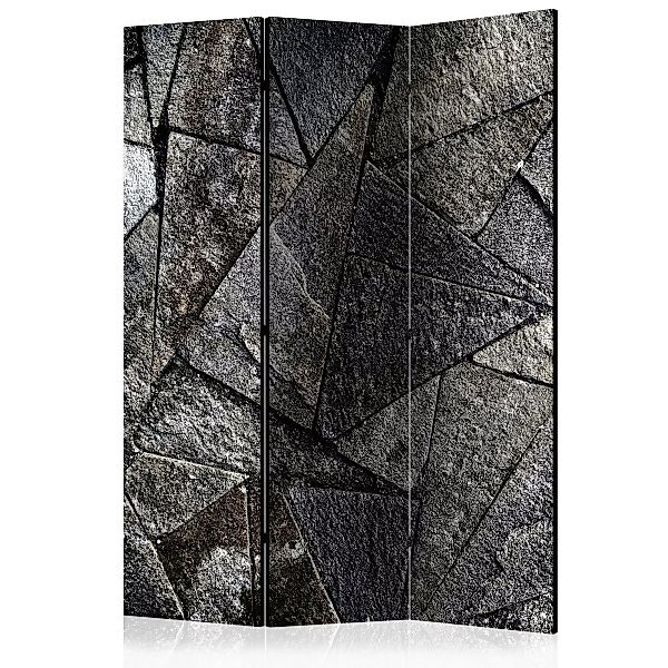 3-teiliges Paravent - Pavement Tiles (grey) [room Dividers] günstig online kaufen