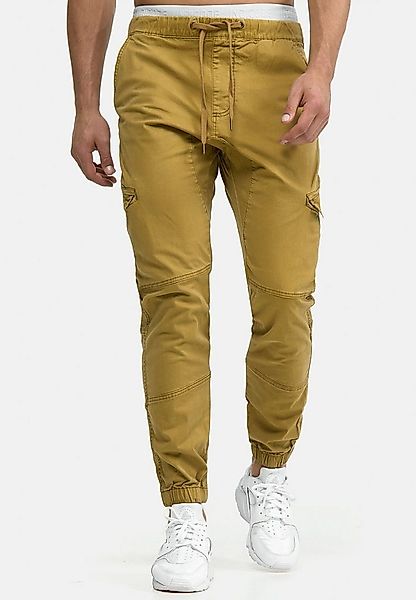 Indicode Cargohose Herren Levy Jogger-Pant mit elastischem Bund und Kordelz günstig online kaufen