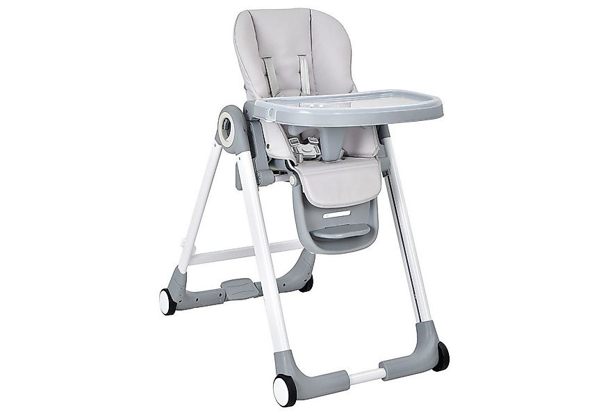 COSTWAY Hochstuhl (1 St), klappbar, höhenverstellbar, mit abnehmbaren Table günstig online kaufen