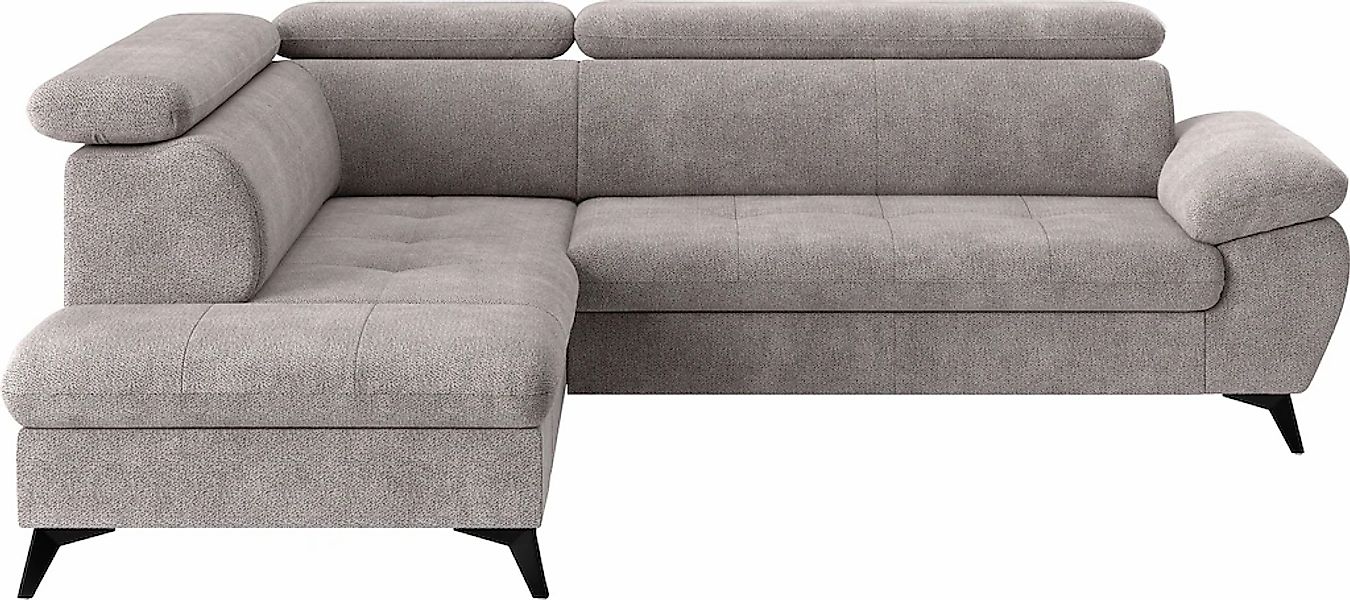 COTTA Ecksofa »Hudson L-Form« mit Kopfteilverstellung, wahlweise mit Bettfu günstig online kaufen