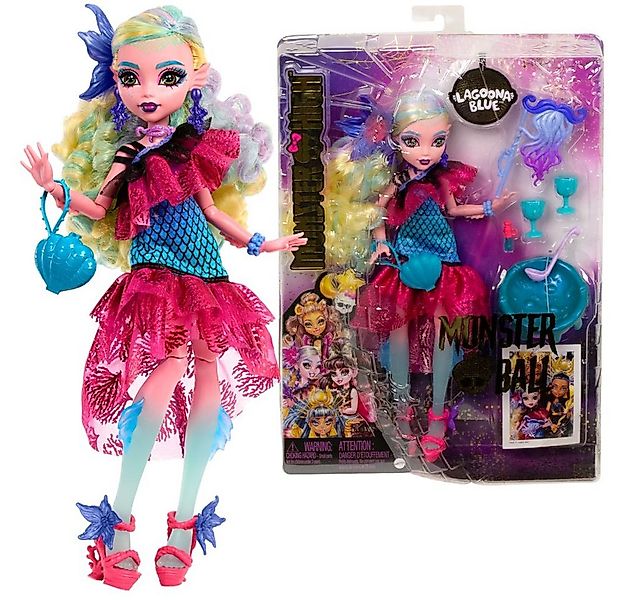 Mattel® Anziehpuppe Puppe Lagoona Blue Monster High Monsterball HNF71 Spiel günstig online kaufen