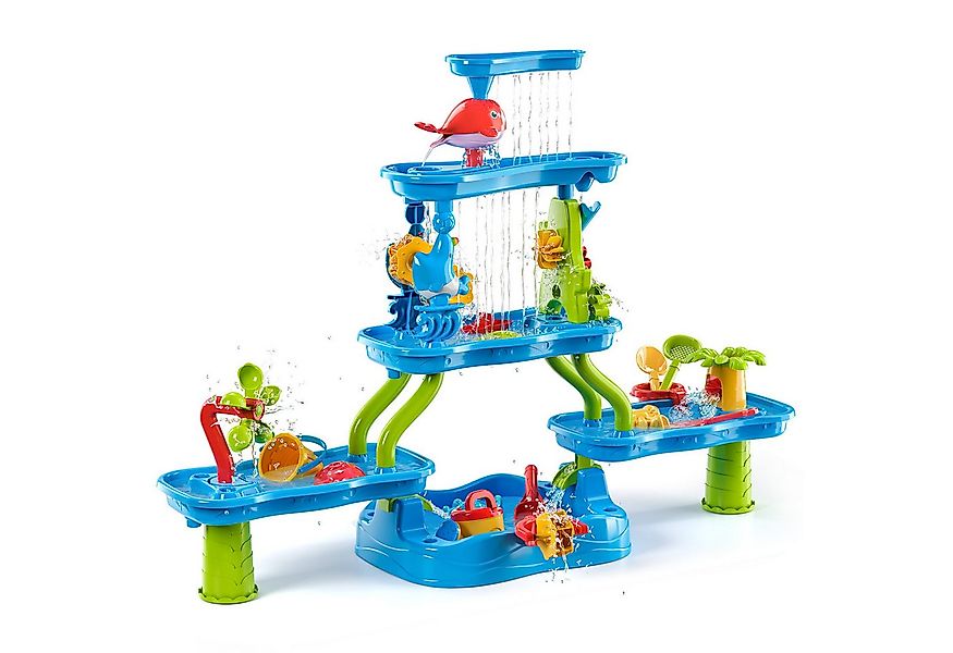 TEMI Wasserspieltisch Sand Spielzeug Sommer Outdoor Spielzeug Wassertisch, günstig online kaufen