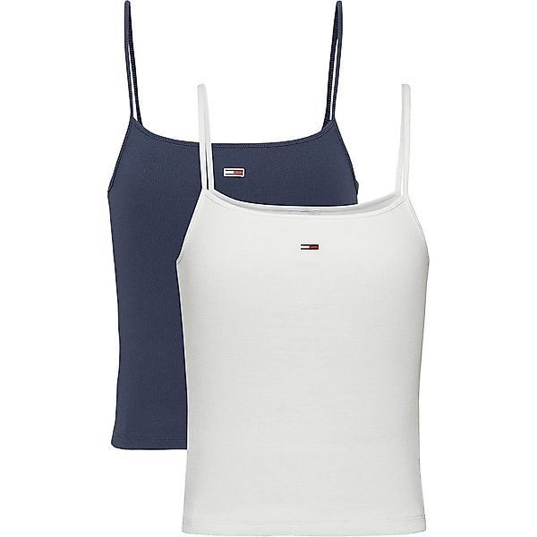 Tommy Jeans Essential Strap Kurzärmeliges T-shirt 2 Paare M Twilight Navy / günstig online kaufen