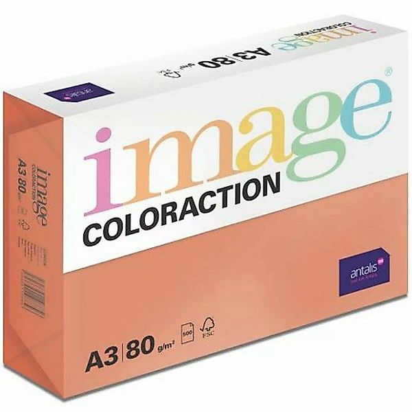 Papier Image Coloraction 500 Bettlaken A3 Intensives Rot günstig online kaufen