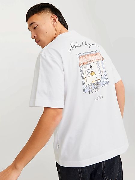 Jack & Jones T-Shirt "JORISLINGTON BACK TEE SS CREW NECK SN" günstig online kaufen