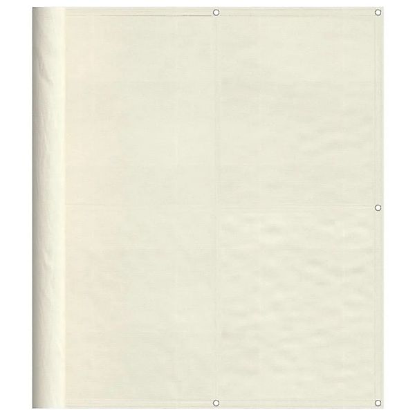 vidaXL Balkon-Sichtschutz Creme 120x800 cm 100 % Polyester-Oxford 4000208 günstig online kaufen