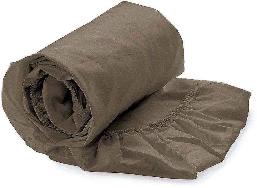 YELLOW Spannbettlaken Percale, Perkal, Gummizug: rundum, günstig online kaufen