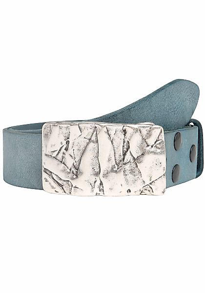 Rettungsring Gürtel Ledergürtel, mit austauschbarer Schließe "Felswand Silb günstig online kaufen