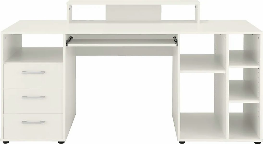VOGL Möbelfabrik Schreibtisch "Lenny", Tastaturauszug, Aufsatz & Towerfach, günstig online kaufen
