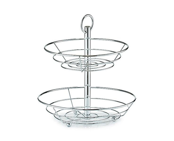 Zeller Present Küchenorganizer-Set Obst-Etagere, 2-lagig, Metall verchromt, günstig online kaufen