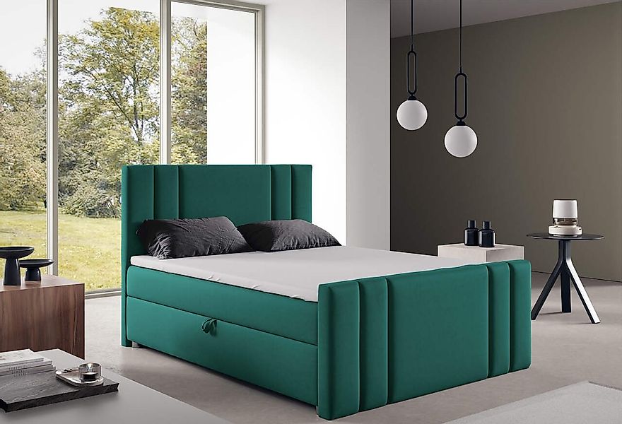 Best for Home Boxspringbett Trinity K-1 LUX – Modern Boxspringbett mit Stau günstig online kaufen