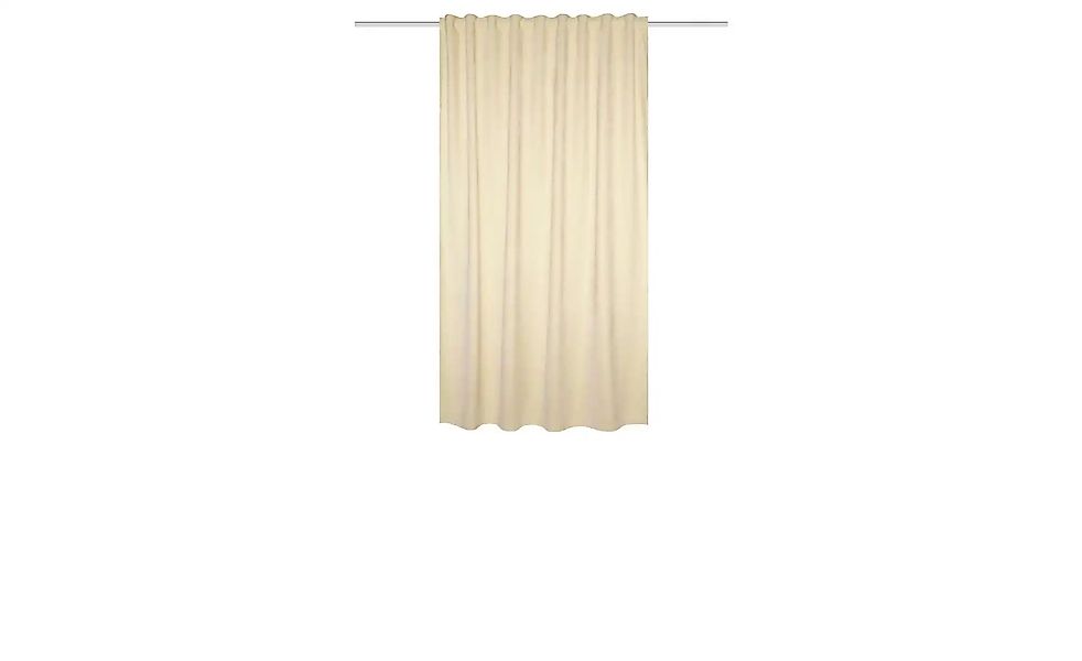 HOMEbasics Fertigschal   ¦ creme ¦ Synthetik ¦ Maße (cm): B: 135 H: 145 Gar günstig online kaufen