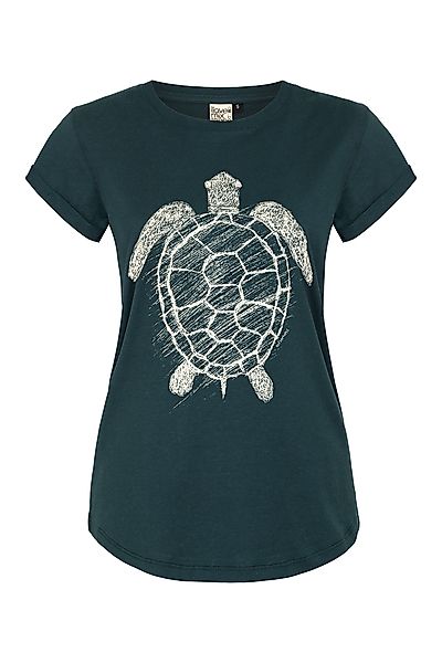 Schildkröte Organic Women Shirt _ Teal / Ilk02 günstig online kaufen