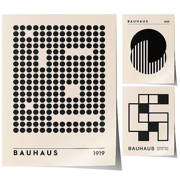 JUSTGOODMOOD Poster Premium ® Bauhaus Ausstellung günstig online kaufen