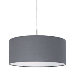 Eglo Hängeleuchte Pasteri 1-flammig Grau-Nickel matt Ø 530mm E27 60 W günstig online kaufen