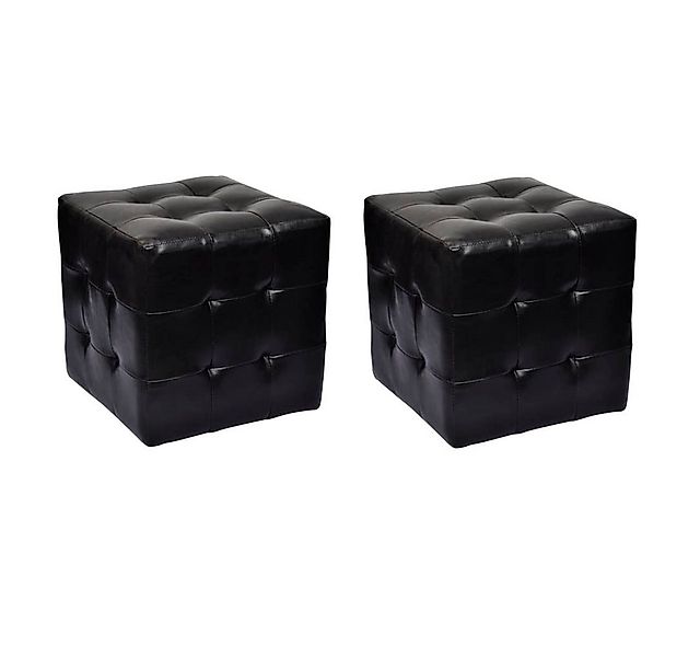 furnicato Sitzwürfel Würfelhocker Schwarz (1 St) günstig online kaufen