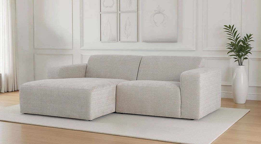 OTTO home "Koa, 228 cm, L-Form, Modulsofa in Cord, Chenille, Struktur, Webs günstig online kaufen