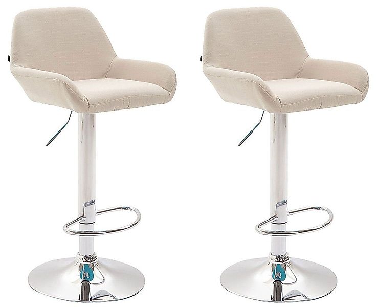 CLP Barhocker Braga Stoff (2er Set, günstig online kaufen